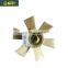 High Quality excavator parts 3066 fan blade 4 holes 6 blades cooling fan 5I-8000 for S6K