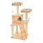 Cat Tree, Wooden Modern Cat Tower Cat Furniture with Removable and Washable Mats for Kittens