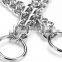 Double row chain collar chrome pet supplies dog collar