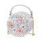 Princess Girls purses and handbags Kids Baby Crossbody flower pearl Bags Boutique Shoulder Stylish Zipper Birthday Party Gift