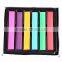 Rainbow color round hair chalk for hair style