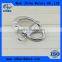 Stainless steel snap shackle with swivel round eye