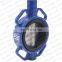 Bundor 150LB sanitary DN100 welded wafer cast iron pneumatic butterfly valve