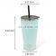 316 Stainless steel water mug 530ml Vacuum insulated straw cup Double walle customized logo thermo leak proof coffee cup w/lid