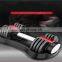 Wholesale Adjustable Dumbbell Fitness Neoprene Hex Rubber Coated Dumbbell Set For Strength Training Equipment