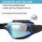 Swimming Glasses Anti-fog UV-protection Mirrored Coating Racing Training Silicone Gasket &Strap PC Lens Big Swimming Goggles