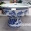 Big Jingdezhen Blue and White Porcelain Ceramic Pedestal Fish Pot Bowl For Outdoor Outside