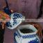 New arrival blue and white ceramic storage jar