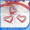 Beautiful Heart shape PET coated paper clip
