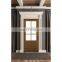 Front Wood Armored Steel External Modern Entry Swing Door