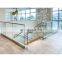 Balcony stair glass railing system