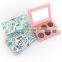Custom Printing Magnetic Cruelty Free Reverse Eyeshadow Palate Pink Cardboard Eyeshadow Palette Packaging