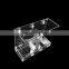 Custom clear transparent acrylic window bird feeder with drain hole
