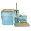 New Design Bathroom Accessories Set  Plastic with Bamboo Bathroom Sets Wholesale Seven  Pieces Bathroom Accessories