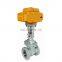 1Inch Cast Iron Two Ways ANSI Flange AC220V Multi Turn Gate Valve