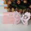 Romatic Handmade Pink Butterfly Baby Naming Ceremony Invitation Cards