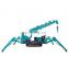 Mini portable mobile electric hydraulic clawer spider crane for sale