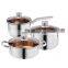 China stainless steel pots and pans soup hotpot stainless steel casserole rotating pot