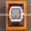 Jewelry Fashion Custom Hip Hop Luxury Design Black Strap Watch Watch Men Moissanite Diamond Mechanical Watch