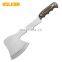 Outdoor high hardness stainless steel axe cluster from survival safety axe solid wood handle climbing axe