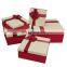 Factory Outlet Popular Design Custom romantic party wedding lovely birthday luxury  packing paper gift boxes with red bow