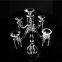 Factory Direct Wedding Decoration 5 Arms Crystal Candelabra Candlestick For Wedding Centerpiece