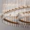 SAN MARCO Large Round Glass Chandelier Nordic Modern Living Room Dining Bedroom Ceiling Indoor Decoration