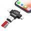 4 in 1 mini Pendrive Card Reader OTG Factory Price Type-C Usb for phone Android IOS magnetic Smart TF Card Reader