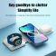 New Technology Products 2024 15W Multi-Function Smart Wireless Charging Pads iPhone iWatch AirPod Android Phones Folding