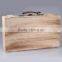 solid woodchips wine box crate for double wine bottles                        
                                                                                Supplier's Choice