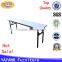Metal plywood top foldable round dining banquet table with wheels wholesale in restaurant tables