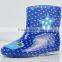 Fashion cartoon short barrel Crystal Children rainshoes children rain boot