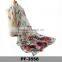 Yiwu Women's Abstract Rose Print Voile Scarf Spring Summer Shwal Wrap