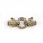 CZ6656 CZ micro pave Jewelry Making Supply, Gold leopard head Hook Clasps