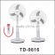 2016 Promotion 12V AC Electric Air Cooling Stand Fan with 4.5A Battery for Outdoor/Indoor Use