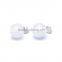 Round Shape Rose Quartz Natural Stone Stud Earrings SMJ0162