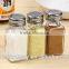 Packaging square shape salt spice shaker glass bottle glass spice bottle