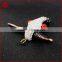 Imitation ox bone carved cow with zircons pendant Bead, alloy jewelry with a cow fashion spike ethnic jewelry