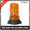 12V-80V LED warning strobe light, screw mounting waterproof amber/red/blue warning stobe light with 6pcs LED