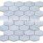 Long Octagon Pattern Carrara Boliche Marble Mosaic Tile Mosaic Tile