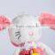 Bunny Stuffed Baby Toy Soft Plush Rabbit Bed Hanging Animal Toy Teether Multifunction Doll