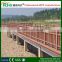 Wood composite decking fence with modern design and cheap price/extruded plastic composite decking fence