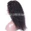 16inch Peruvian Virgin Hair Afro Kinky Curly Full Lace Wig