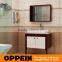 Floor Mounted Small Size Lacquer Design White Bathroom Cabinet