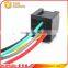 Square type 12v 24v 40A 4PIN relay base, Female car relay base, brass terminal relay base