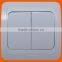 European style flush mounting two gang one way wall switch (F2002)