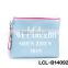 LCL -B1409292 raw cut bi color pvc semi pu cluth envelope cosmetic bag doument holder mini pad pouch