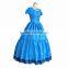 Alice in Wonderland 2 Alice Kingsleigh Cosplay Costume Blue Dress Graduation Porm Party Dress Halloween Costumes for Women
