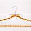 thin velvet plastic hanger with logo
