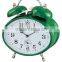 Table metal oval shape mechanical alarm clock